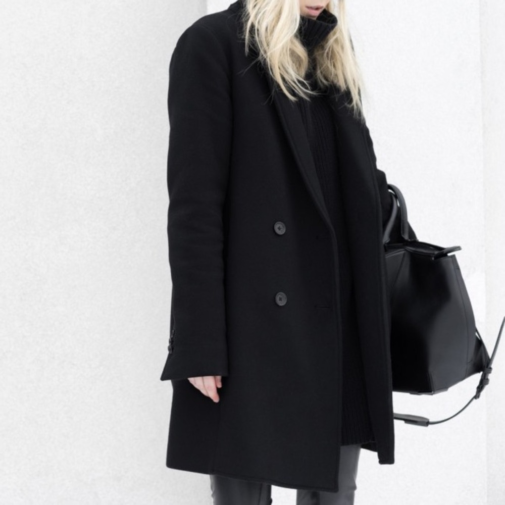 WILFRED Maison Black Wool Coat